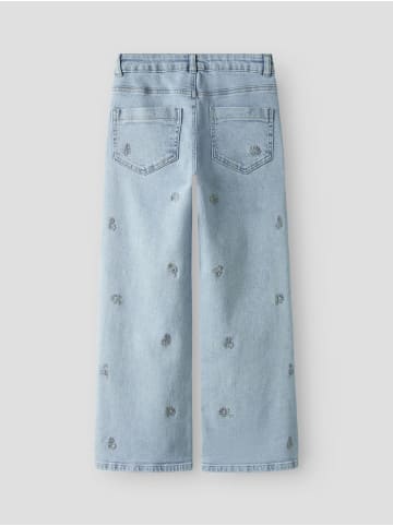 name it Jeans NKFROSE WIDE EMB JEANS 2010-FR in light blue denim