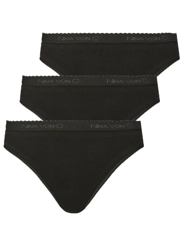 Nina von C. 3er Pack Jazzpant in schwarz