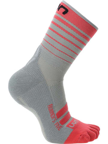 UYN Socke "Run Five Socks" in Grau
