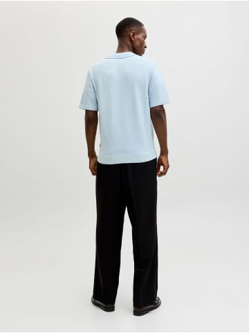 Jack & Jones Gestricktes Polo in Chambray Blue