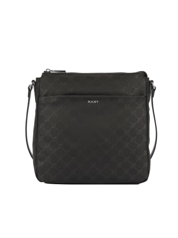 JOOP! Schultertasche 'Nylon Cornflower Jasmina in Schwarz 27,00 x 25,00 x 7,00 cm'