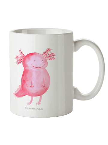 Mr. & Mrs. Panda Pott Axolotl Glücklich ohne Spruch in Weiß