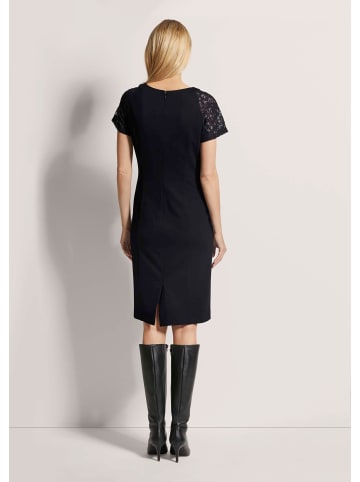 MADELEINE Jersey-Kleid mit Spitze in schwarz