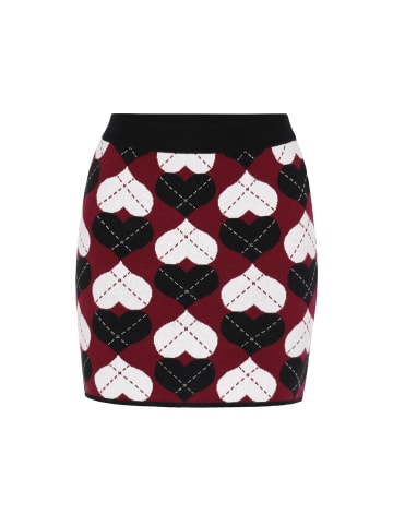 myMo ROCKS Skirt in black burgundy