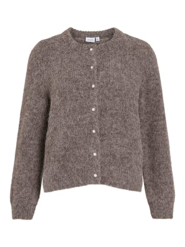 Vila VILARKA O-Neck L/S Knit Cardigan in Falcon Melange