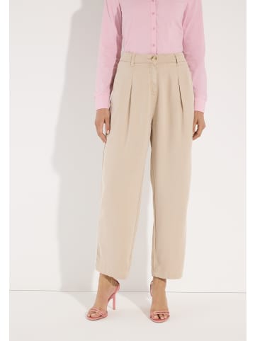 More & More lässige, elegante Wide Leg Hose in pale stone
