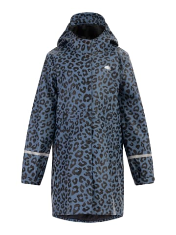Schmuddelwedda Mädchen Regenmantel in Blau Grau Schwarz Leo