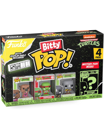 Funko Bitty Teenage Mutant Ninja Turtles Splinter Raphael Rocksteady 2.2 cm