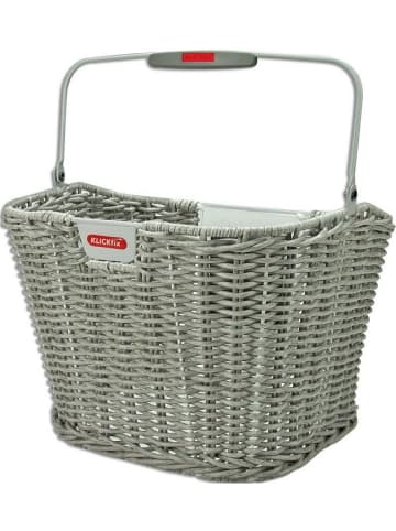 KLICKfix Vorderradkorb "Structura Retro" in grau