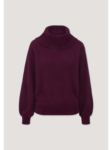 Hessnatur Hessnatur Strick-Pullover Relaxed aus Cashmere mit Recyclinganteil in bordeaux