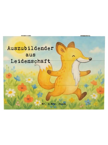 Mr. & Mrs. Panda Truhe Auszubildender Leidenschaft Design mit Sp... in Weiß