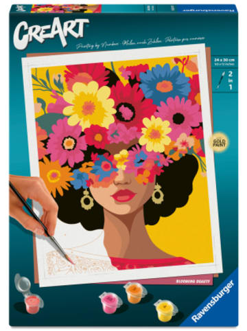 Ravensburger Verlag GmbH Spiel - CreArt, Malen nach Zahlen Adults Trend - Blühende Schönheit