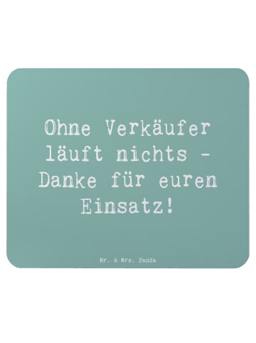Mr. & Mrs. Panda Mouse Pad Spruch Verkäufer Helden mit Spruch in Meeresbrise