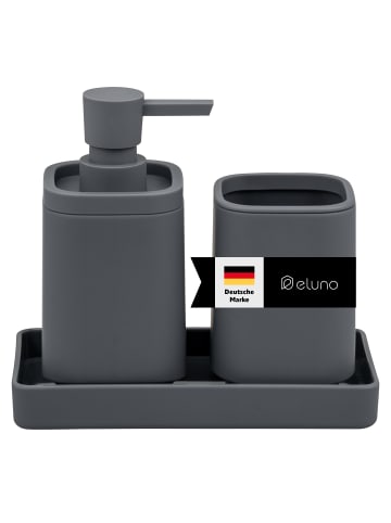 eluno Bad-Accessories Set VALONA 3tlg. ca. 8 x 15,5 cm (Ø/H)