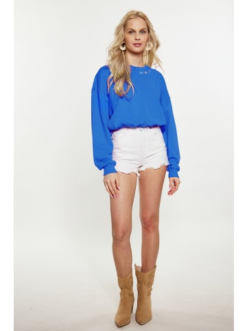 IZIA Damen Sweatshirt in Kobaltblau