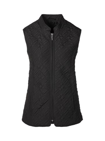 GOLDNER Elegante Übergangsweste, Stehkragen in schwarz