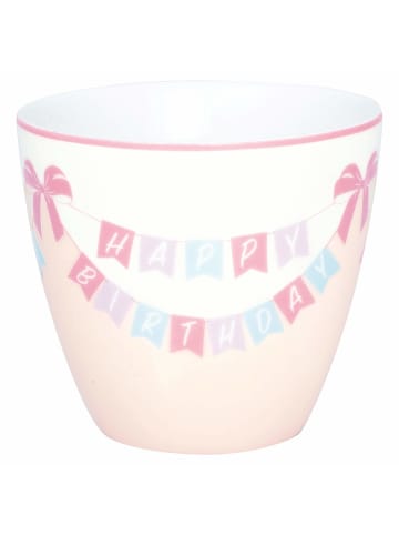 Greengate Latte Cup Happy Birthday in Weiß | Rosa