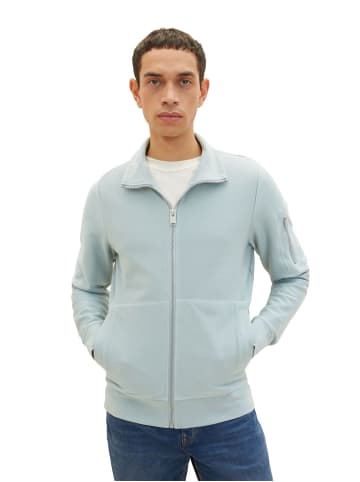 Tom Tailor Sweatjacke STAND UP in Blau