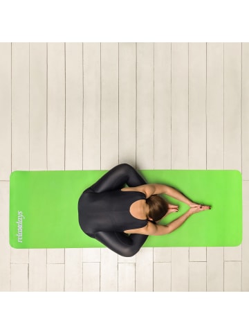 relaxdays 1 x Yogamatte in Rot - (B)60 x (H)1 x (T)180 cm