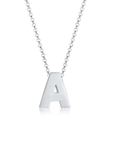 Elli Halskette 925 Sterling Silber Buchstabe, Buchstabe - A in Silber