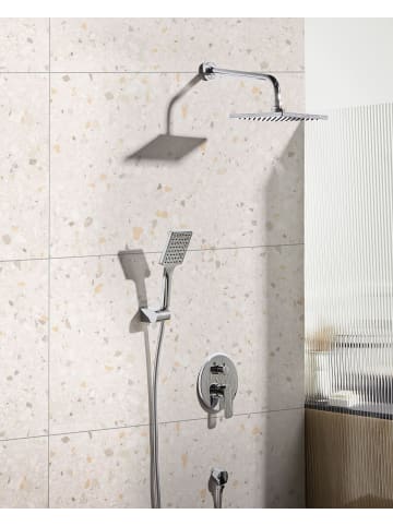 Beliani Wannenarmaturen GUARATUBA in Silber - (W) 25 x (H) 175 x (L) 41 cm