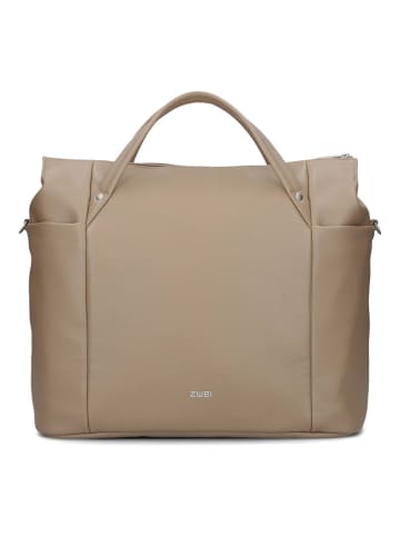 Zwei Pia Shopper Tasche 42 cm Laptopfach in hazel