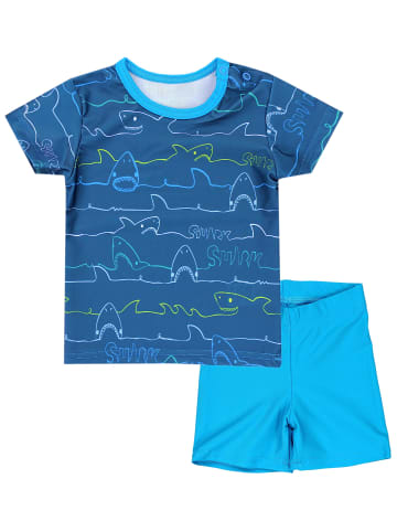 Aquarti 2tlg.- Set Badeoutfit in blau Modell 1