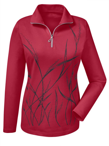 WITT WEIDEN Sweatshirt in rot-gemustert