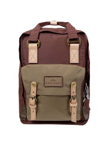 Doughnut Macaroon Jungle 16 - Rucksack 38 cm (brown) in maroon x khaki
