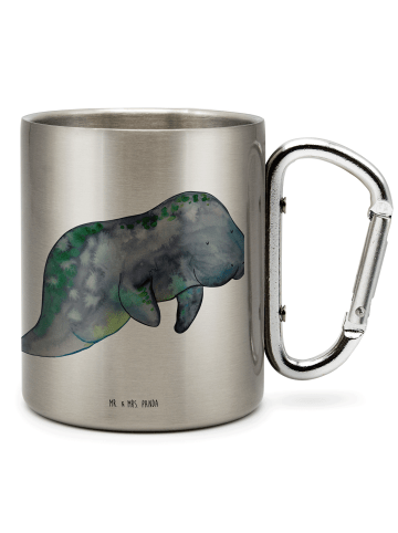 Mr. & Mrs. Panda Thermobecher Seekuh Chillen ohne Spruch in Silber