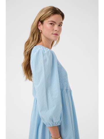 Kaffe Kleid KAmona Regular fit in White Blue Stripe