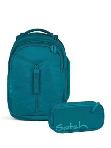 Satch Schulrucksack-Set MATCH Deep Petrol in Blau 2-teilig