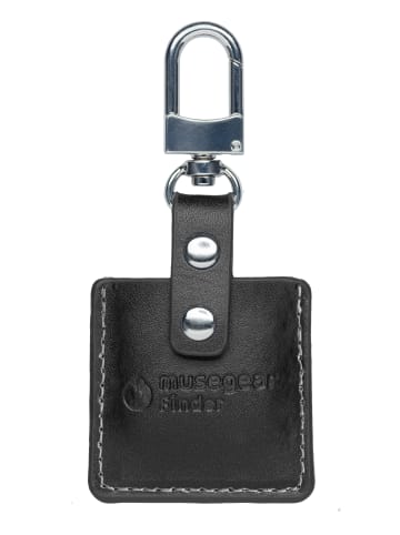 musegear Bluetooth-Schlüsselfinder "Finder 2" in schwarzer Ledertasche