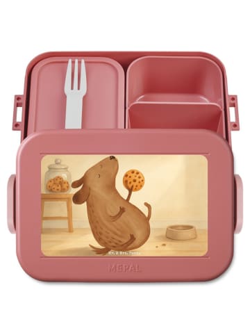 Mr. & Mrs. Panda MEPAL Bentobox Hund Keks Design ohne Spruch in Rot Pastell