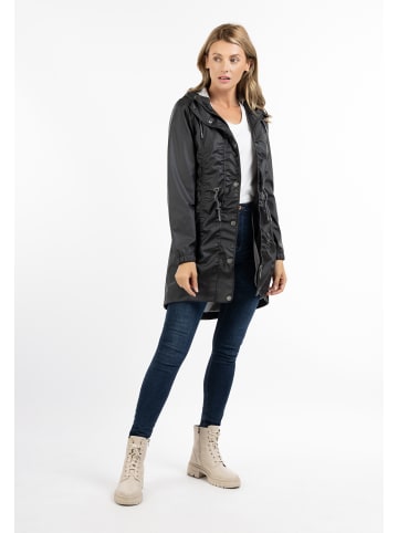 Usha Damen Regenmantel in Schwarz