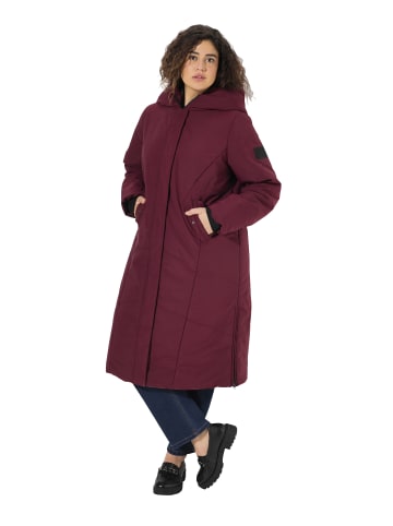 Ulla Popken Mantel in aubergine