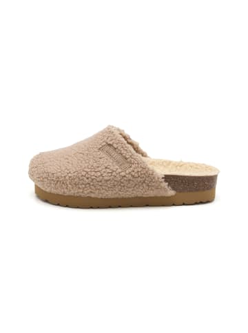 billowy Pantoletten in beige