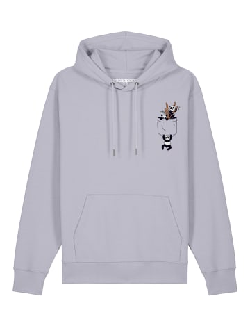 wat? Apparel Sweatshirt Pocket Pandas in Lavender