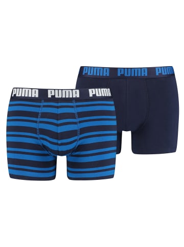 Puma Boxershorts HERITAGE STRIPE BOXER 2er Pack in 056 - blue