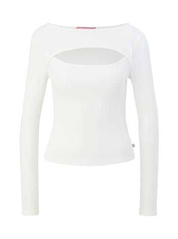 QS T-Shirt in 0200_ecru