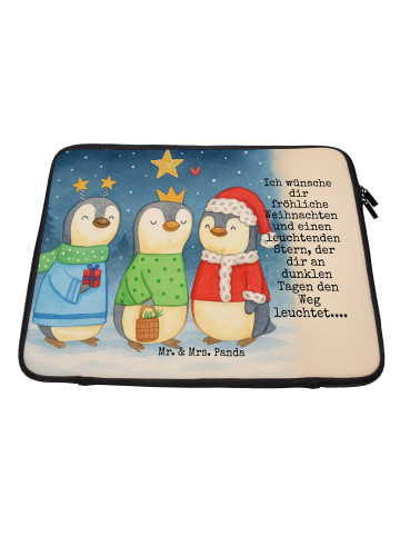 Mr. & Mrs. Panda Laptop Tasche Winterzeit Heilige drei Könige De... in Weiß