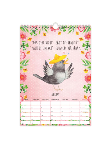 Mr. & Mrs. Panda Kalender 2026 Small World Collection mit Spruch in Weiß