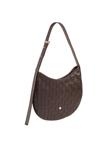 DuDu Hispani Schultertasche Leder 32 cm in coffee brown