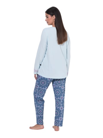 Ulla Popken Pyjama in eismeerblau