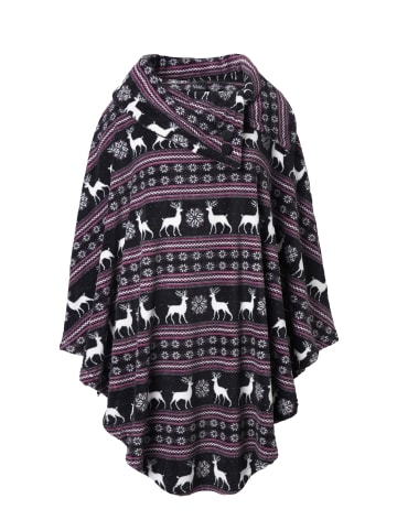 Ulla Popken Bademantel in schwarz