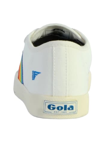 Gola Kinder-Sneaker „Coaster Rainbow“ mit Klettverschluss Off-White-Mehrfarbig