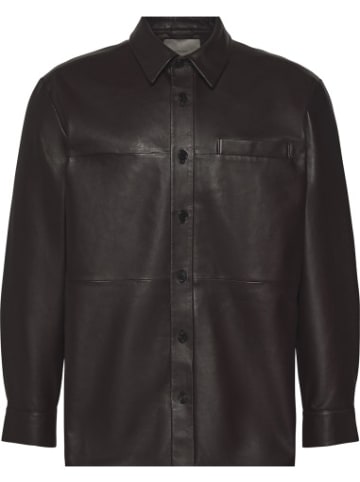Calvin Klein Lederjacke in Braun