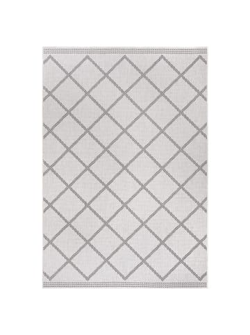 NORTHRUGS In- & Outdoor Wendeteppich Corsica Schwarz Creme