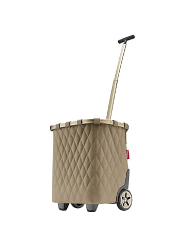 Reisenthel carrycruiser - Einkaufstrolley 47.5 cm (twist maroon) in frame rhombus olive