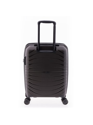 Gladiator 3400 4 Rollen Kabinentrolley 55 cm mit Dehnfalte grey